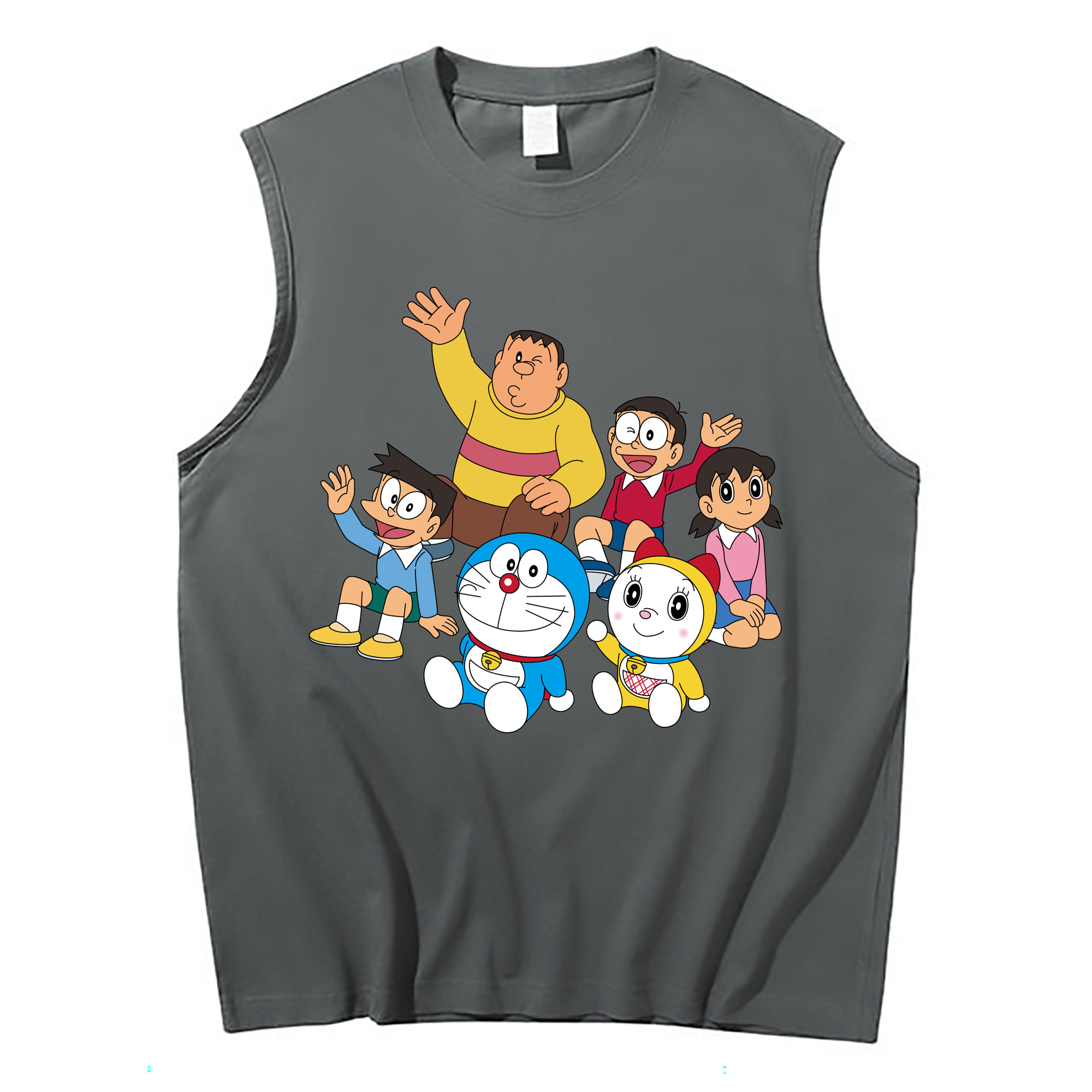 （画像用） ドラえもん 骨川 スネ夫 Doraemon Honekawa Suneo コットン100％タンクトップ（フロントプリント）
